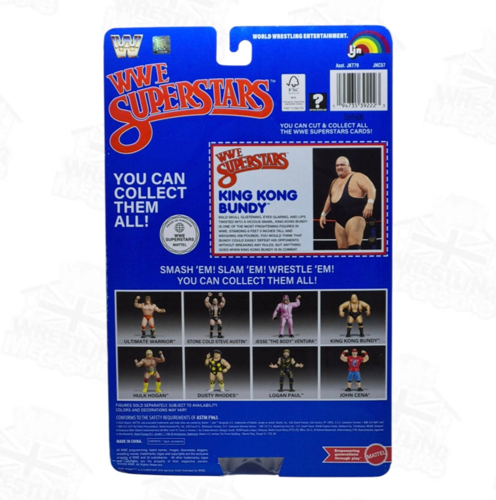 WWE MATTEL LJN SUPERSTARS WAVE 2 KING KONG BUNDY *DAMAGED*