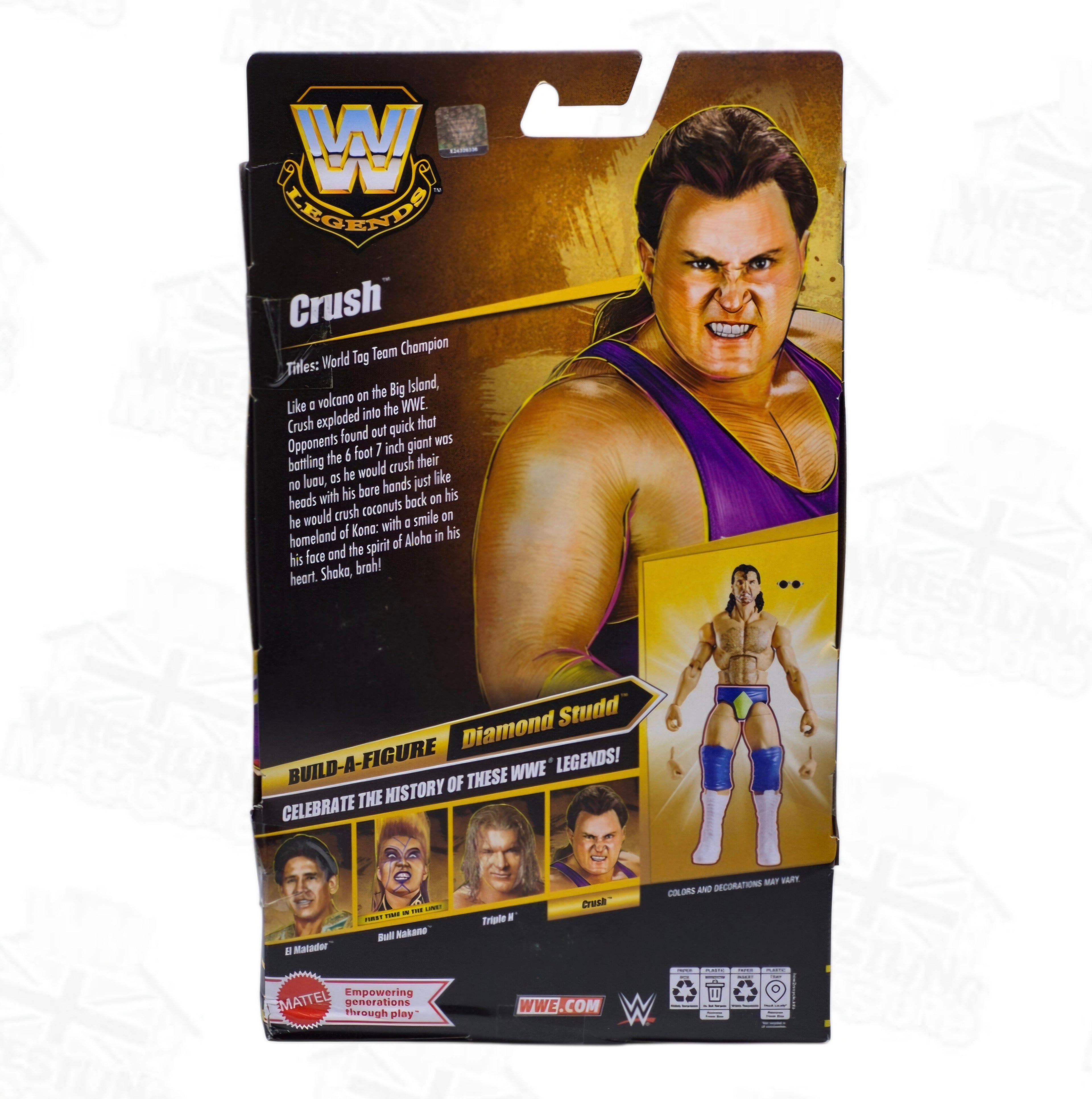 WWE ELITE MATTEL LEGENDS SERIES 31 CRUSH *DAMAGED*