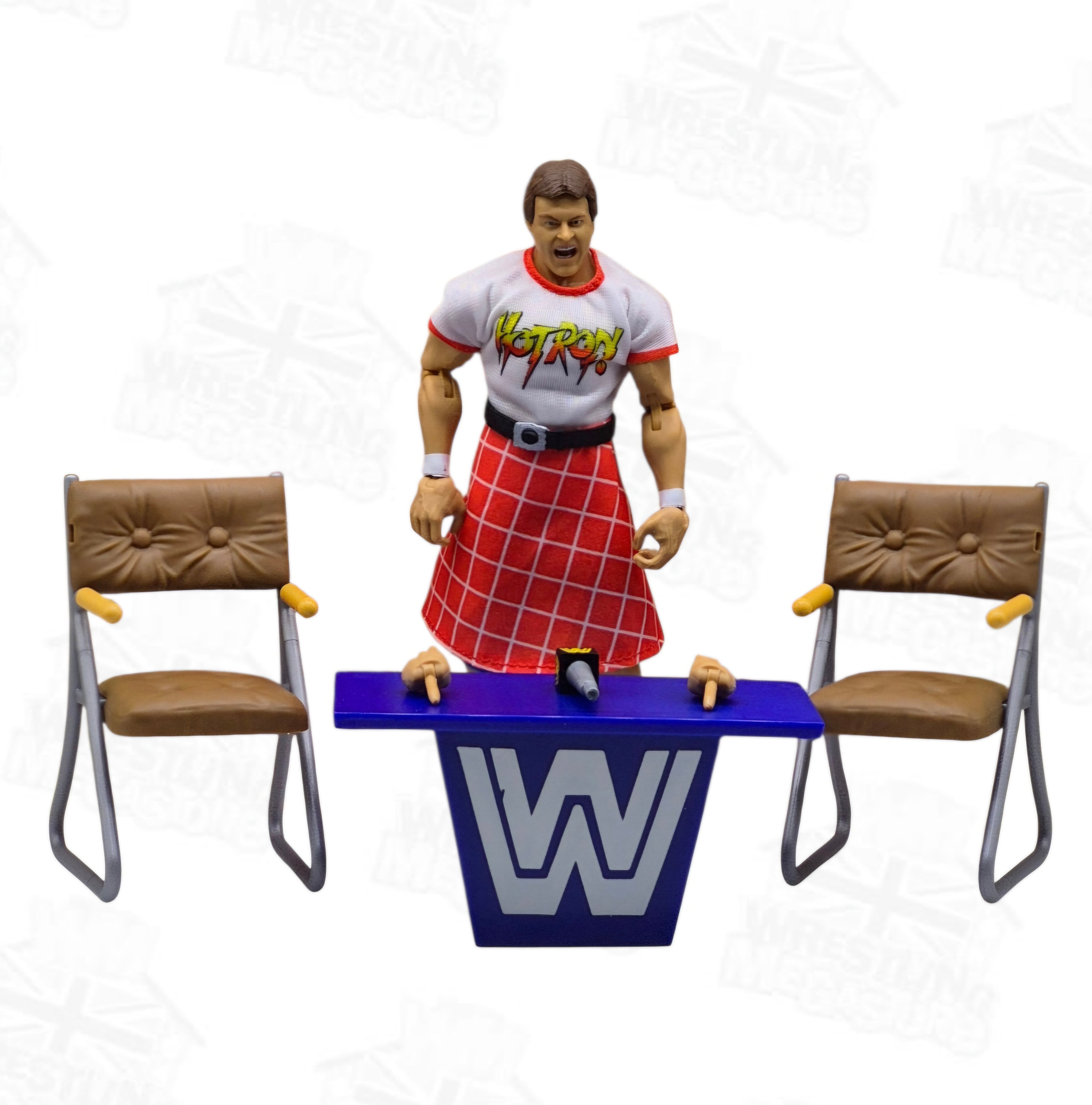 WWE ELITE MATTEL EXCLUSIVE ROWDY RODDY PIPER W/ PIPER'S PIT